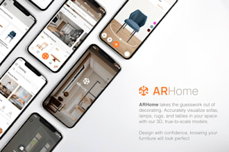 develop augmented reality app, lidar 3d scanning app, ar retail or ecommerce app