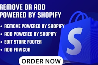 remove add powered by shopify link from your store footer