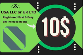 register your USA llc or UK ltd and get fast