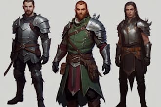 make dnd, rpg, fantasy, concept art, d and d character art