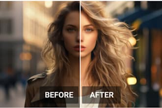 fix blurry photos, brighten photos, photo retouching