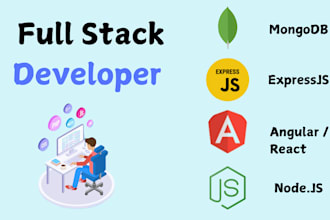 be your full stack web developer in mean and mern stack
