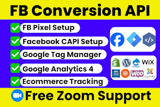 setup facebook pixel conversion API capi ga4 setup fb pixel meta pixel vai gtm