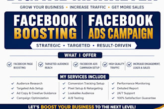 do professional facebook boosting, social media marketing