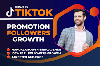 manage tiktok marketing for organic growth to promote followers engagements