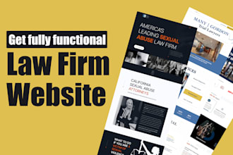 design a lawyer, attorney, or law firm website