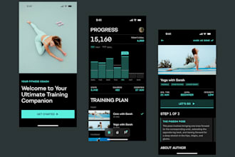 create fitness app, gym app, workout app, and health app