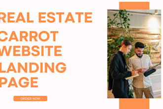 design and redesign carrot real estate website with seo