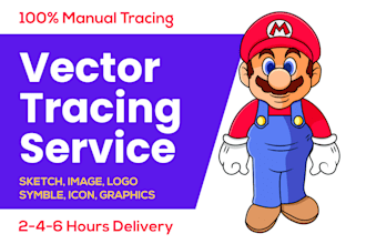 vector trace or recreate your logo or image in 2 hours