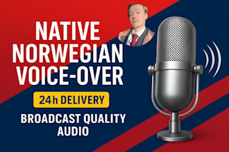 record a professional norwegian voice over