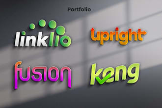 design a wordmark and lettermark logo for your company