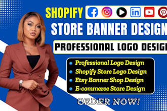design shopify banner, web banner, header and google ads banner
