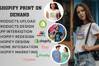 shopify print on demand store shopify etsy print on demand  printful printfy