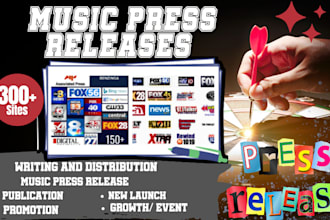 write music press release distribute music press and press release distribution