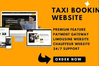 create limousine, chauffeur, taxi booking website, car rental wordpress website