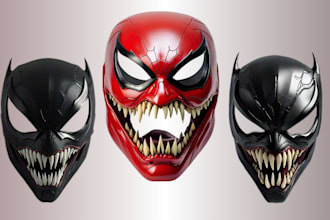 do 3d cosplay model cosplay helmet 3d sword for cosplay 3d mask for 3d print