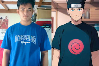 turn your picture into naruto character style