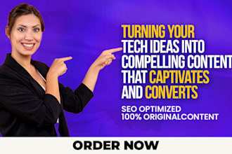 write SEO tech articles, blog posts and technology content