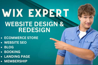 build wix landing page membership website web portal subscription website