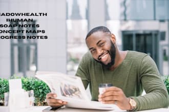 do shadowhealth, ihuman, soap note,progress notes, careplan, concept map