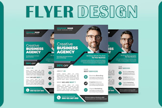 design professional flyer, brochure, poster for your event or business