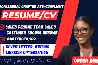 write finance, svp, b2b, ux career, saas sales role resume