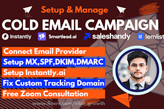 setup instantly ai smartlead lemlist for cold email outreach