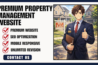 design real estate property selling website property management website