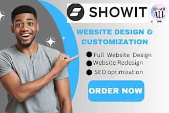 develop design or redesign showit or wix website