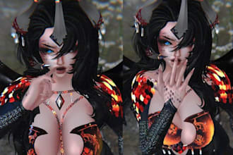 do vr character  vrchat avatar 3d model vtuber vr chat avatar live 2d model
