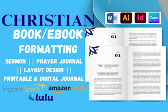 write, design and format amazon book, journal, daily devotion, christian ebook