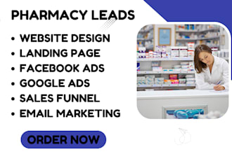 generate pharmacy leads dental medical weight loss website leads landing page