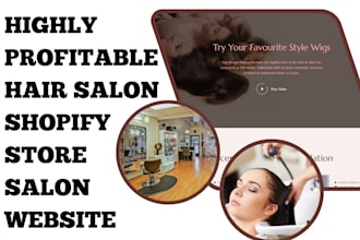 design salon website barber shopify store hair salon shopify store hair website