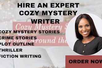 write, edit fpa cozy mystery stories rewrite thriller crime stories plot outline