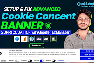 setup google consent mode v2, cookie consent banner v2, gdpr, ccpa via GTM