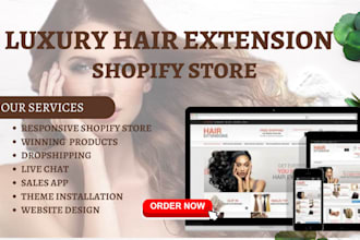 design hair extension shopify store hair extension store hair extension website