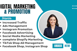 do facebook shopify ads, ig marketing store promotion, social media ads manager