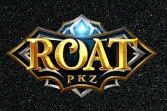 design custom fantasy logo, game lo go, rpg, fantasy, lo go design or sci fi