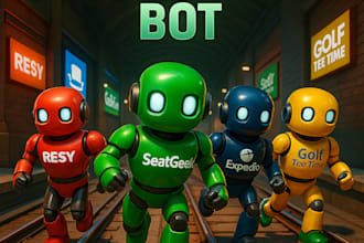 automate resy reservation bot golf tee time bot expedia bot, flight booking bot