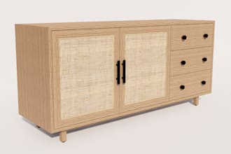make furniture technical drawing