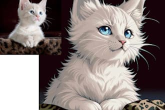 turn your pet picture into retro art