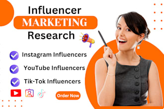 find targeted niche instagram, youtube, tiktok influencers lists