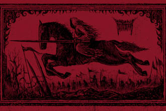 draw a dark black metal artwork for your band