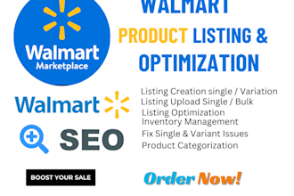 list products on walmart marketplace and optimize them