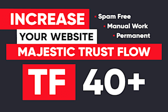 increase tf majestic trust flow of your website by SEO backlinks