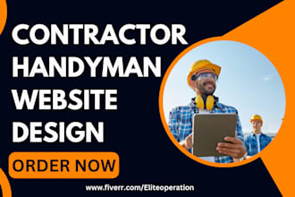 setup contractor construction home improvement plumbing handyman roofing website