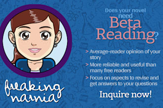 provide a professional beta reading for your novel