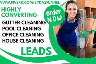 generate cleaning leads janitorial gutter office commercial house cleaning leads