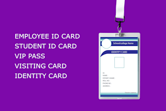 do any id card visiting card student id card,employee id card