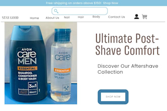 design hygiene product shopify website nail  personal care dropshipping store